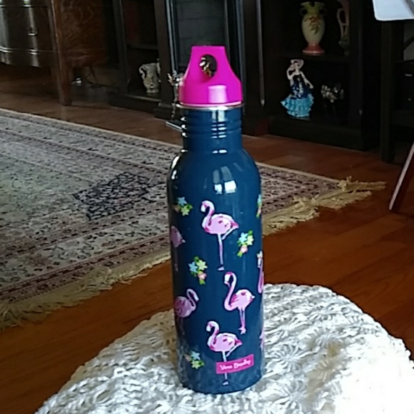 Vera Bradley Other - Vera Bradley pink flamingos metal water bottle.